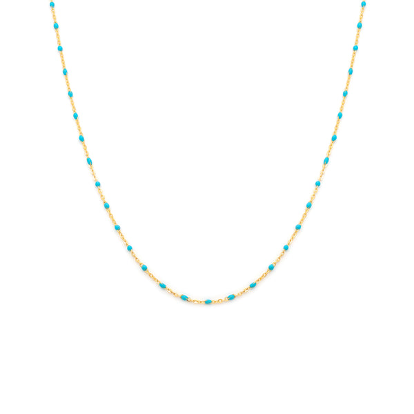 Candy Chain Necklace | Turquoise & Goldfill