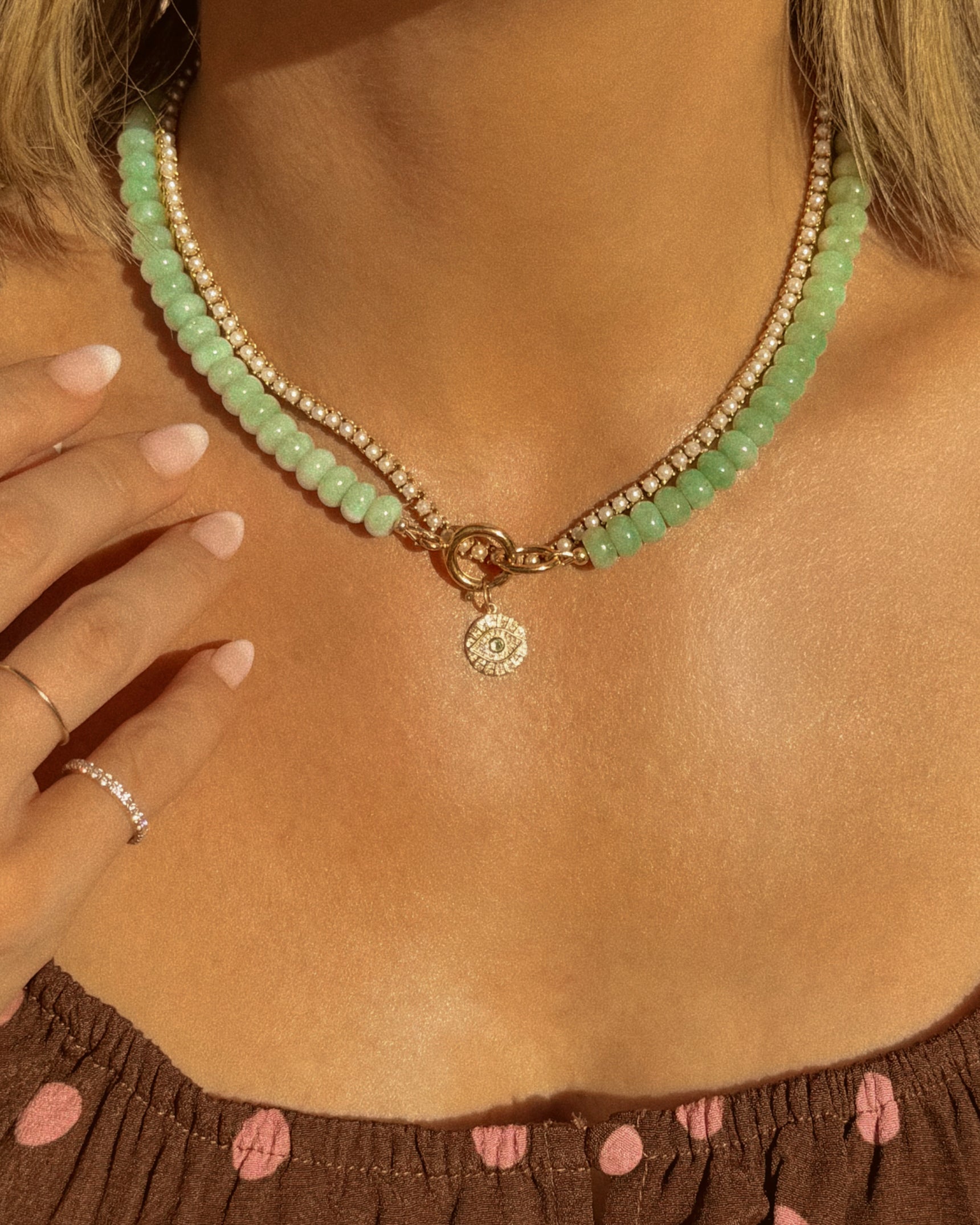 Celadon Gemstone Necklace