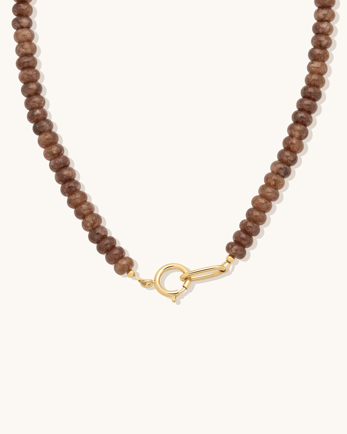 Chestnut Jade Gemstone Necklace