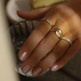 Circa Ring | Gold & White Topaz