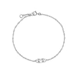 Circa Bracelet | White Topaz - Silver