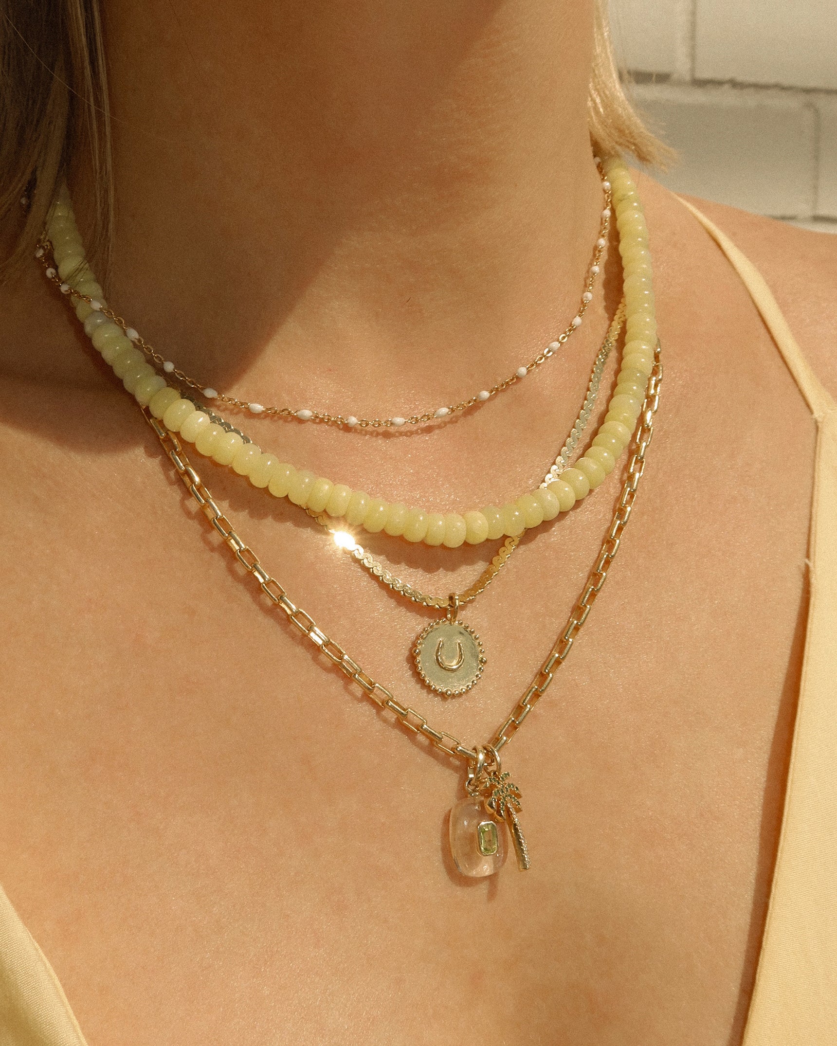 Citron Gemstone Necklace
