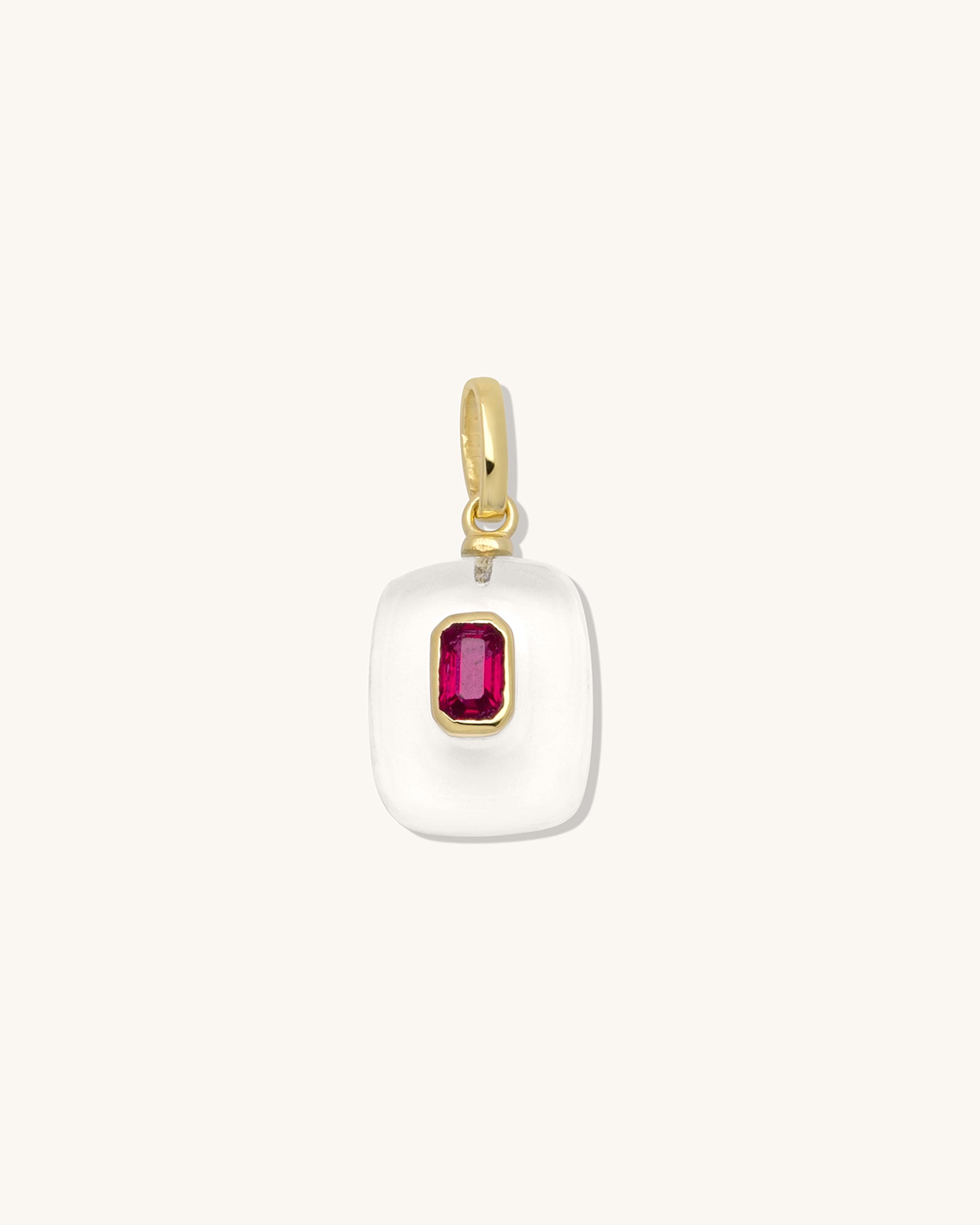 Clear Quartz Birthstone Pendant