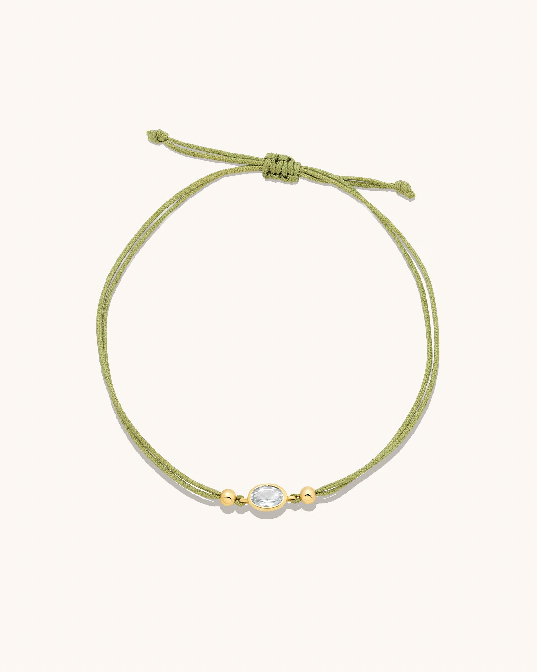 Colored Cord Bezel Oval Bracelet