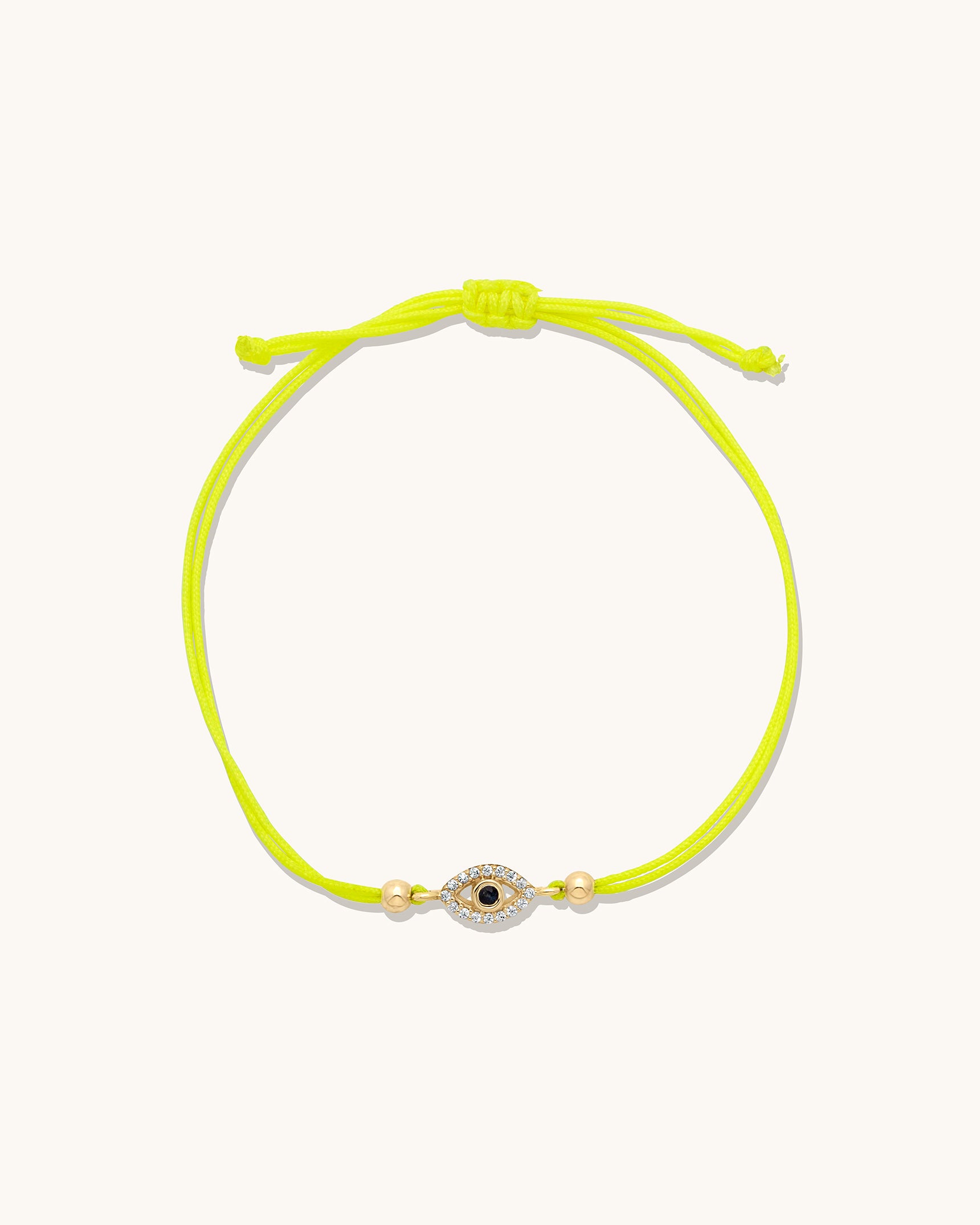 Colored Cord Evil Eye Bracelet