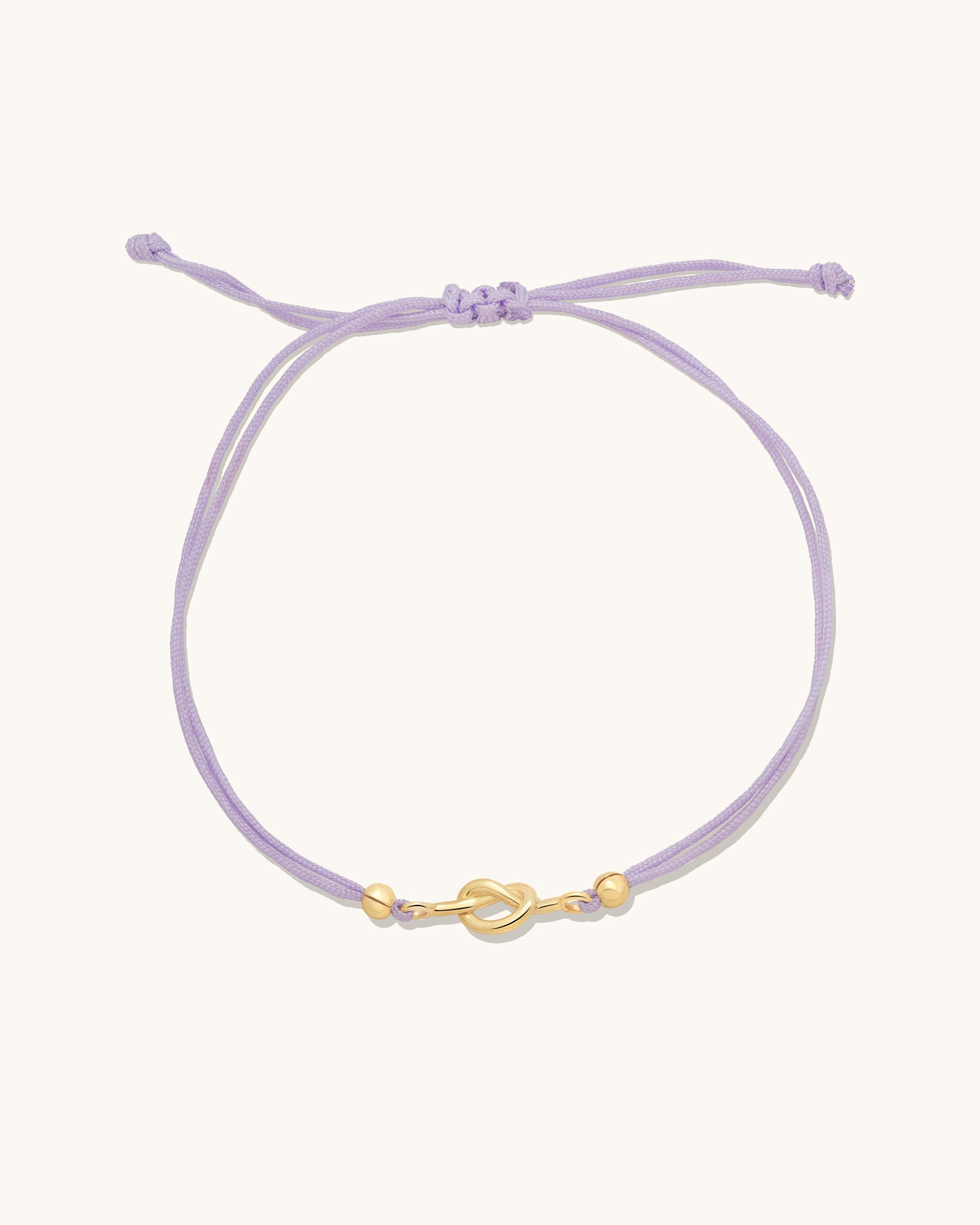 Colored Cord Love Me Knot Bracelet