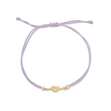 Colored Cord Love Me Knot Bracelet