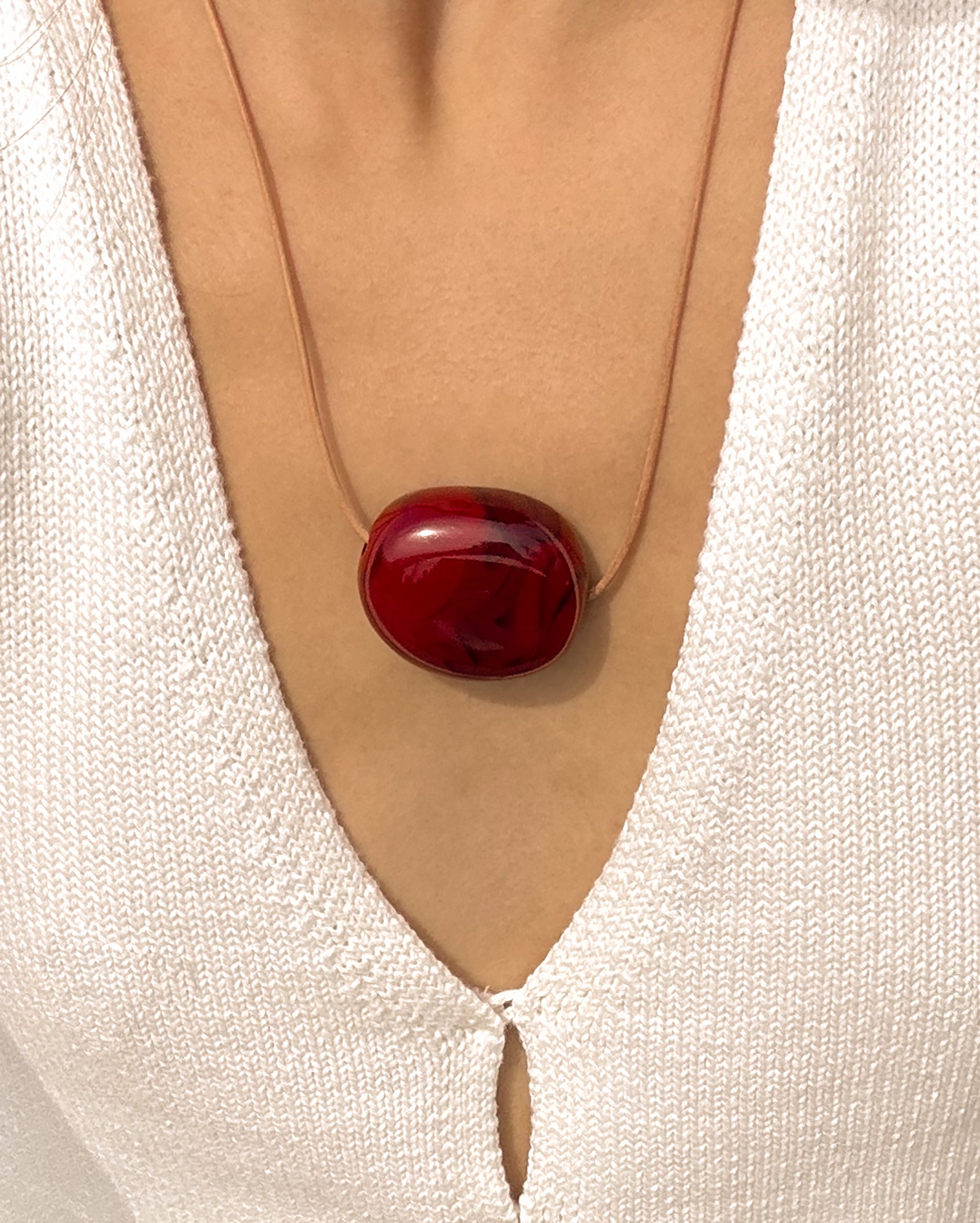 Merlot Cord Necklace