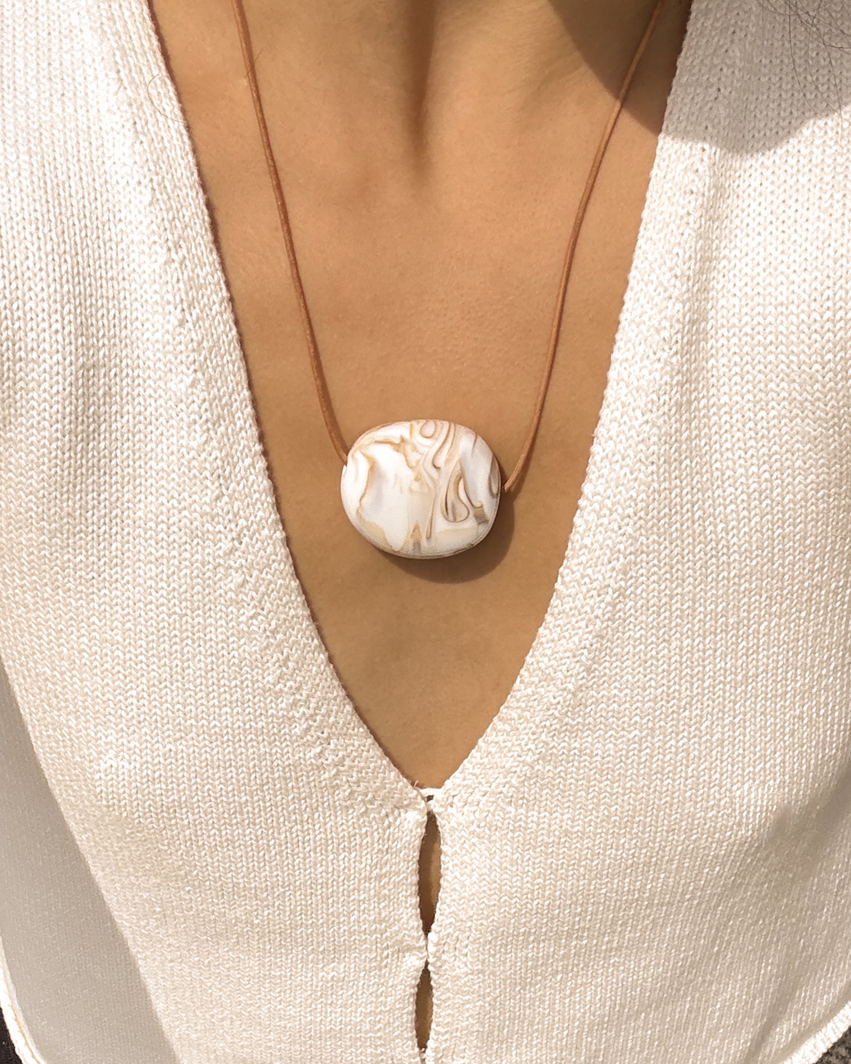 Caramel Cord Necklace