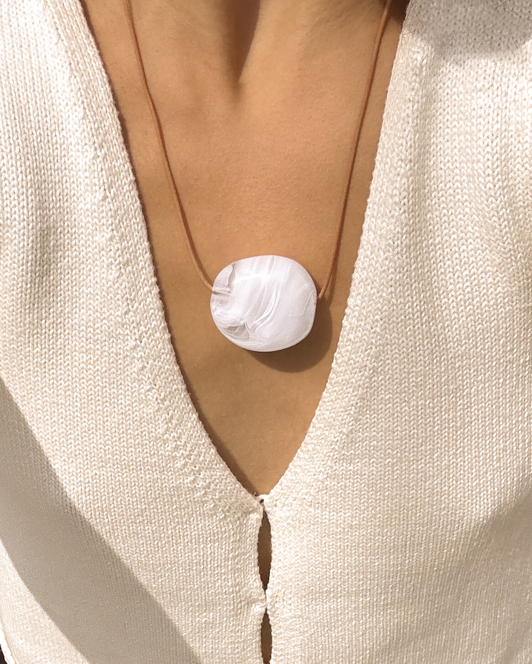 Moonstone Cord Necklace
