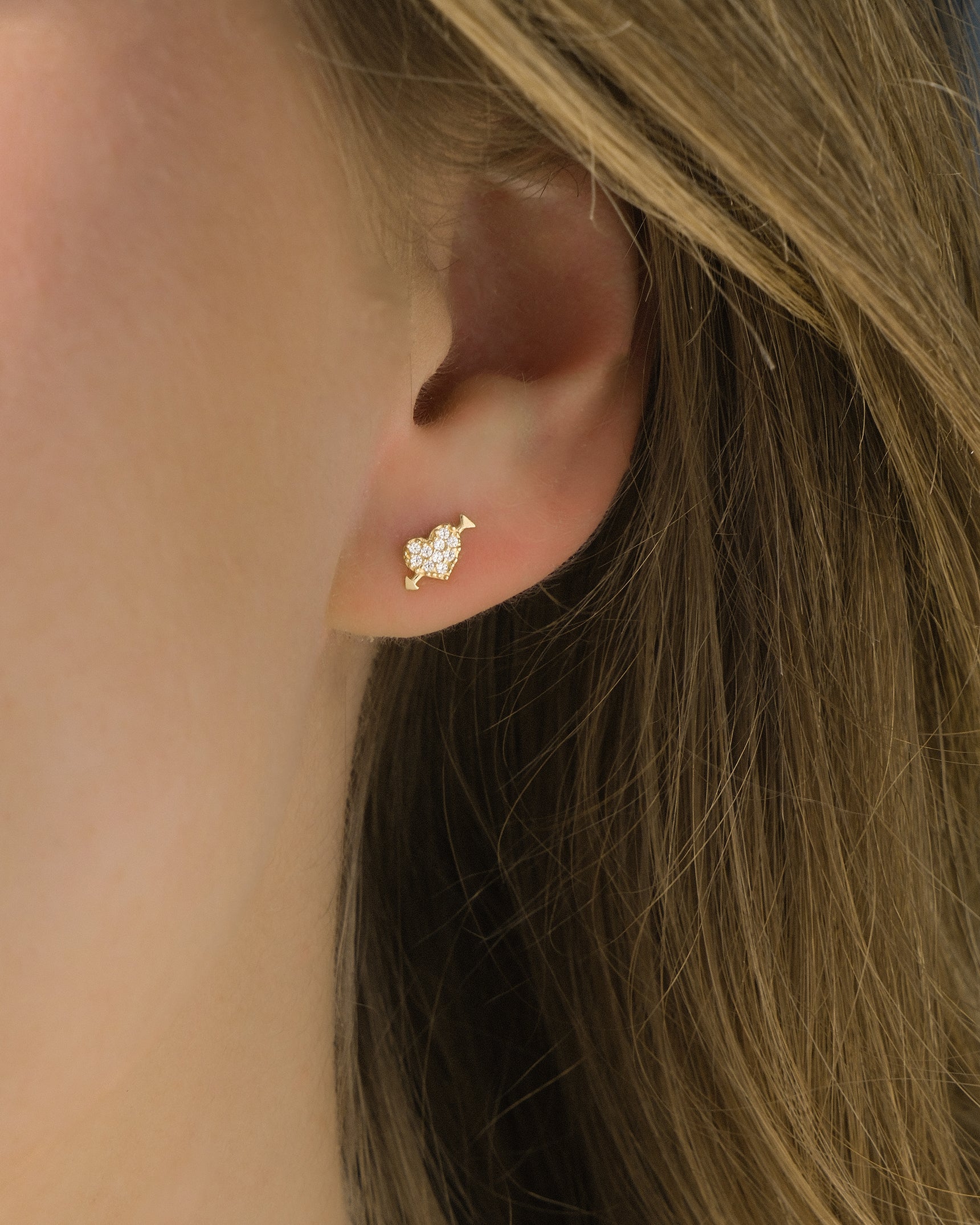 Cupid 10K Studs