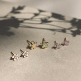 Daisy Studs | Opal & Gold