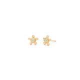 Daisy Studs | Opal & Gold