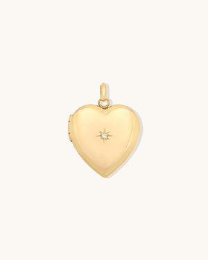 Diamond Heart Locket