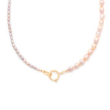 Dual Pink Pearl Necklace | Pearl