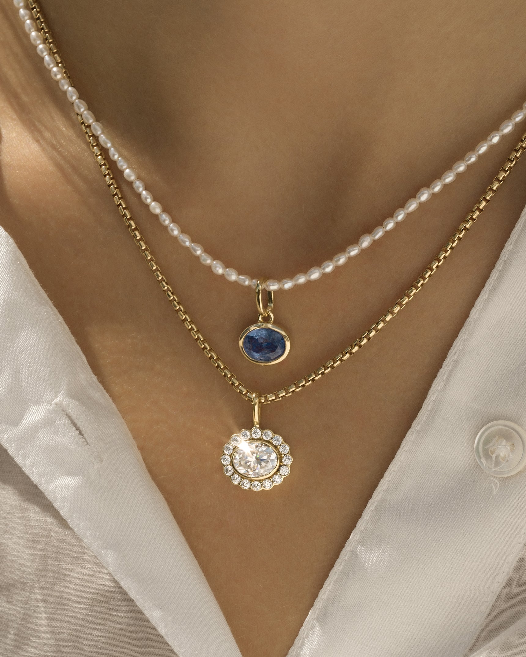 Antiquity Moissanite Pendant