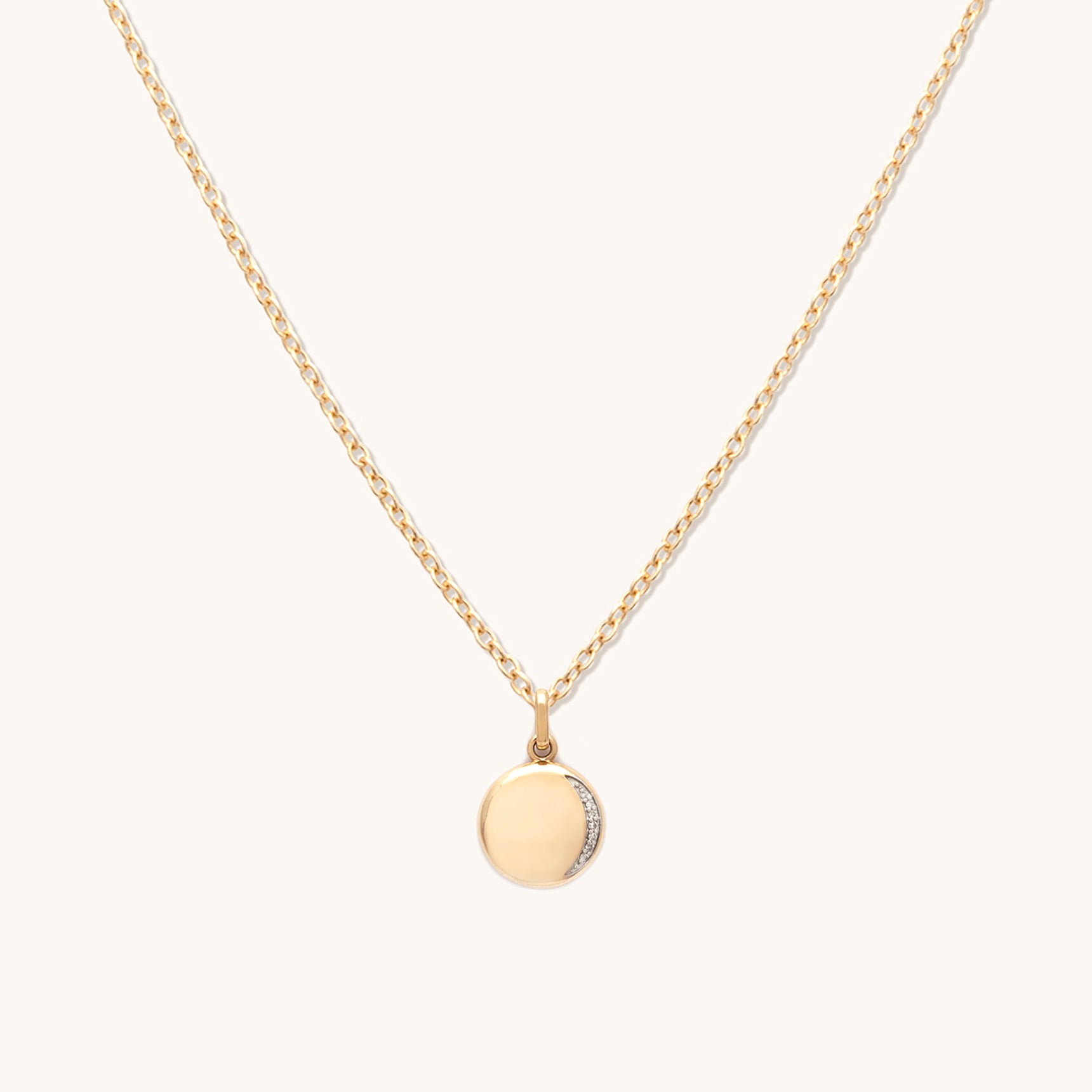 Eclipse Diamond 14K Necklace