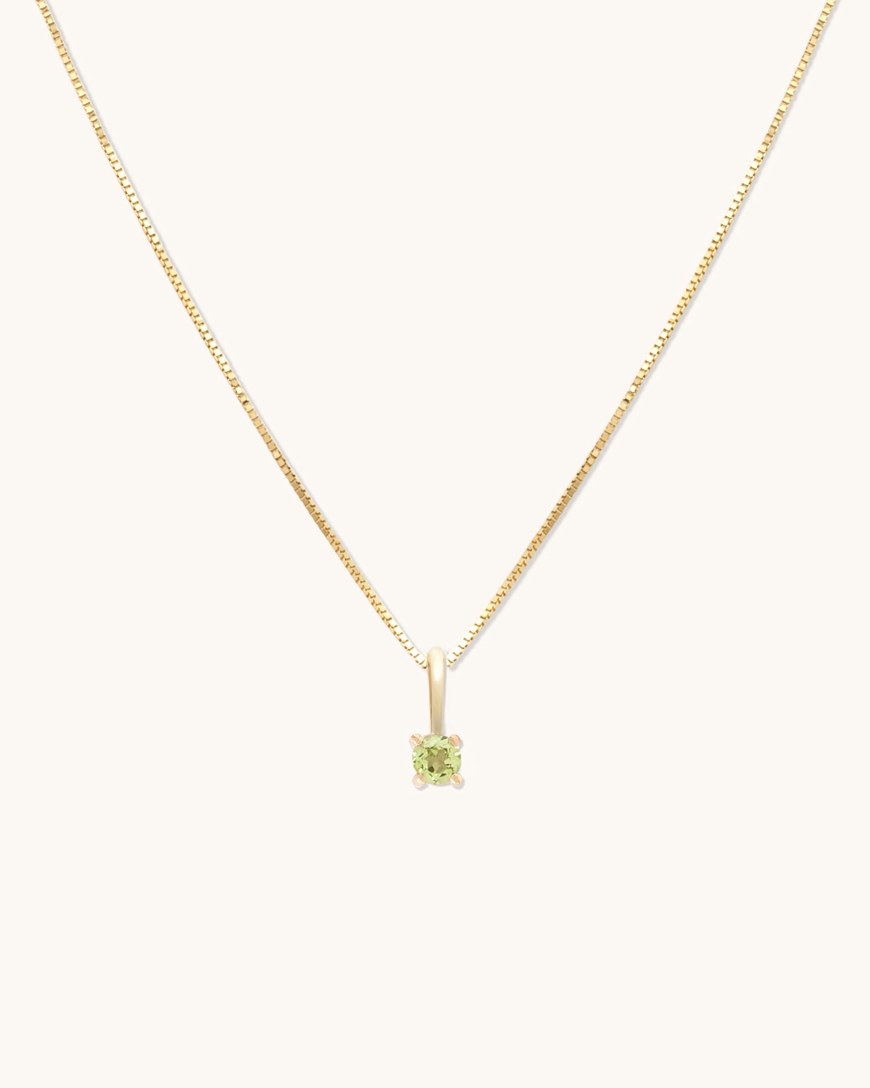 Peridot Birthstone Necklace