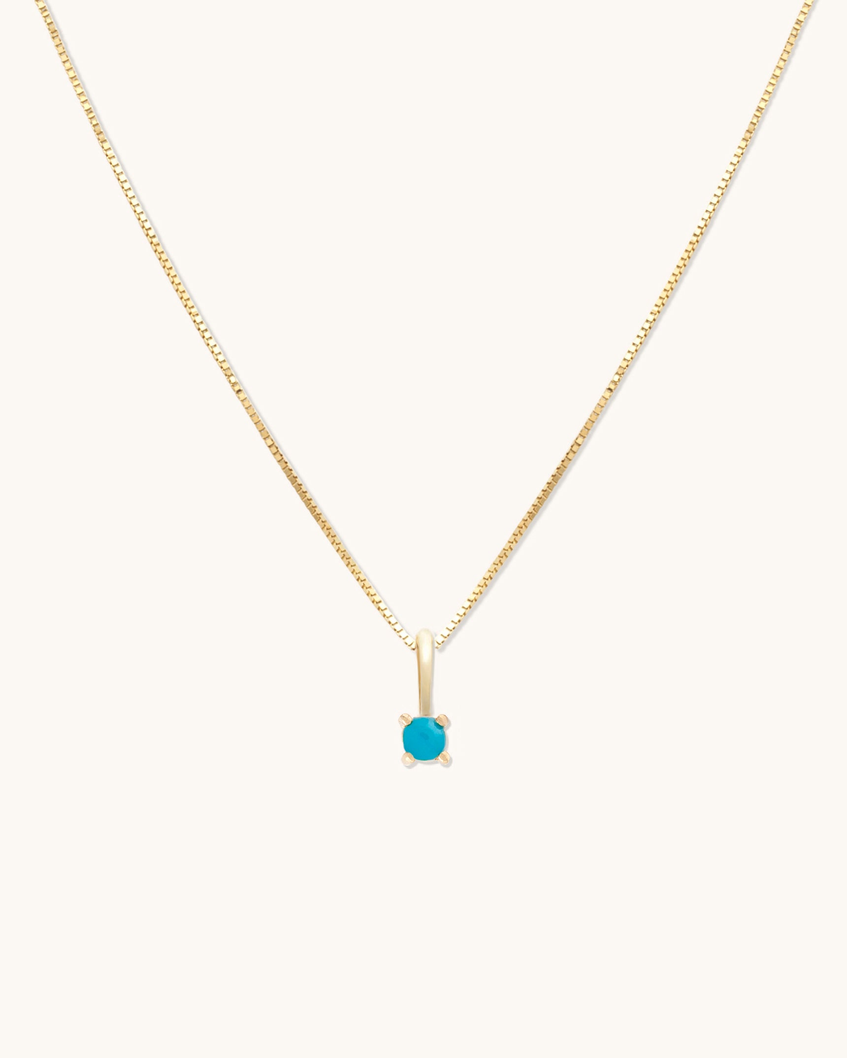 Turquoise Birthstone Necklace