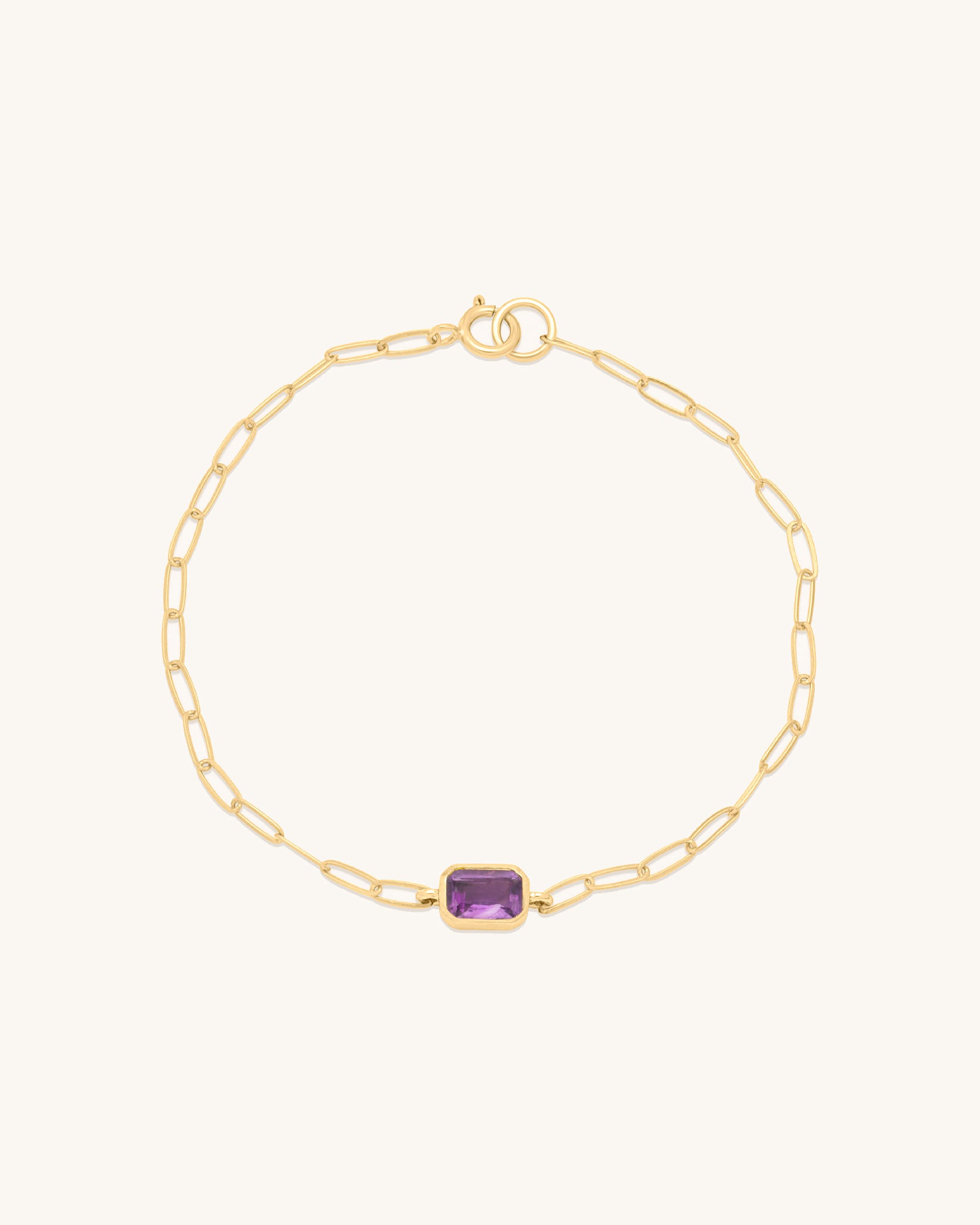 Emerald Cut Gemstone Bracelet
