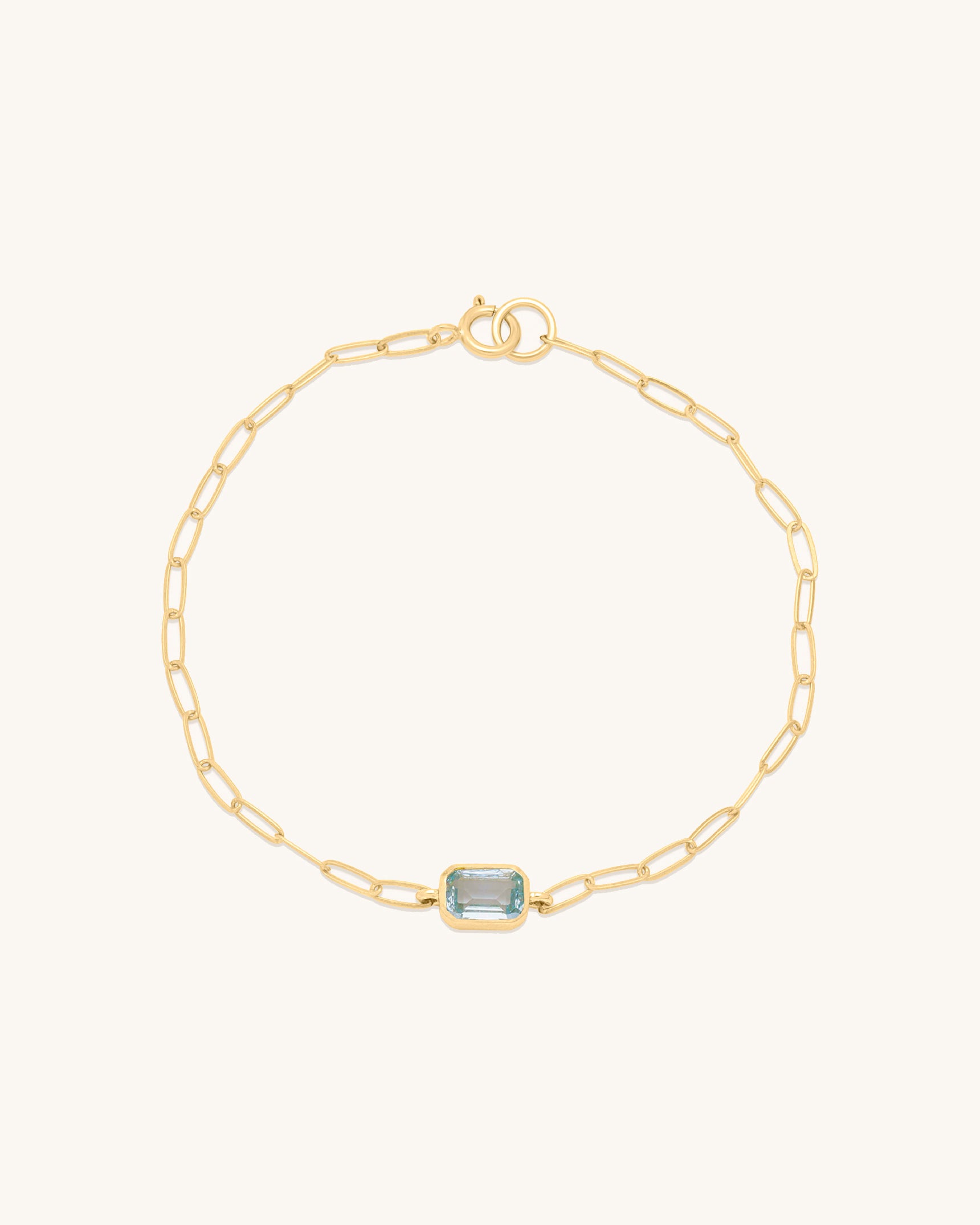 Emerald Cut Gemstone Bracelet
