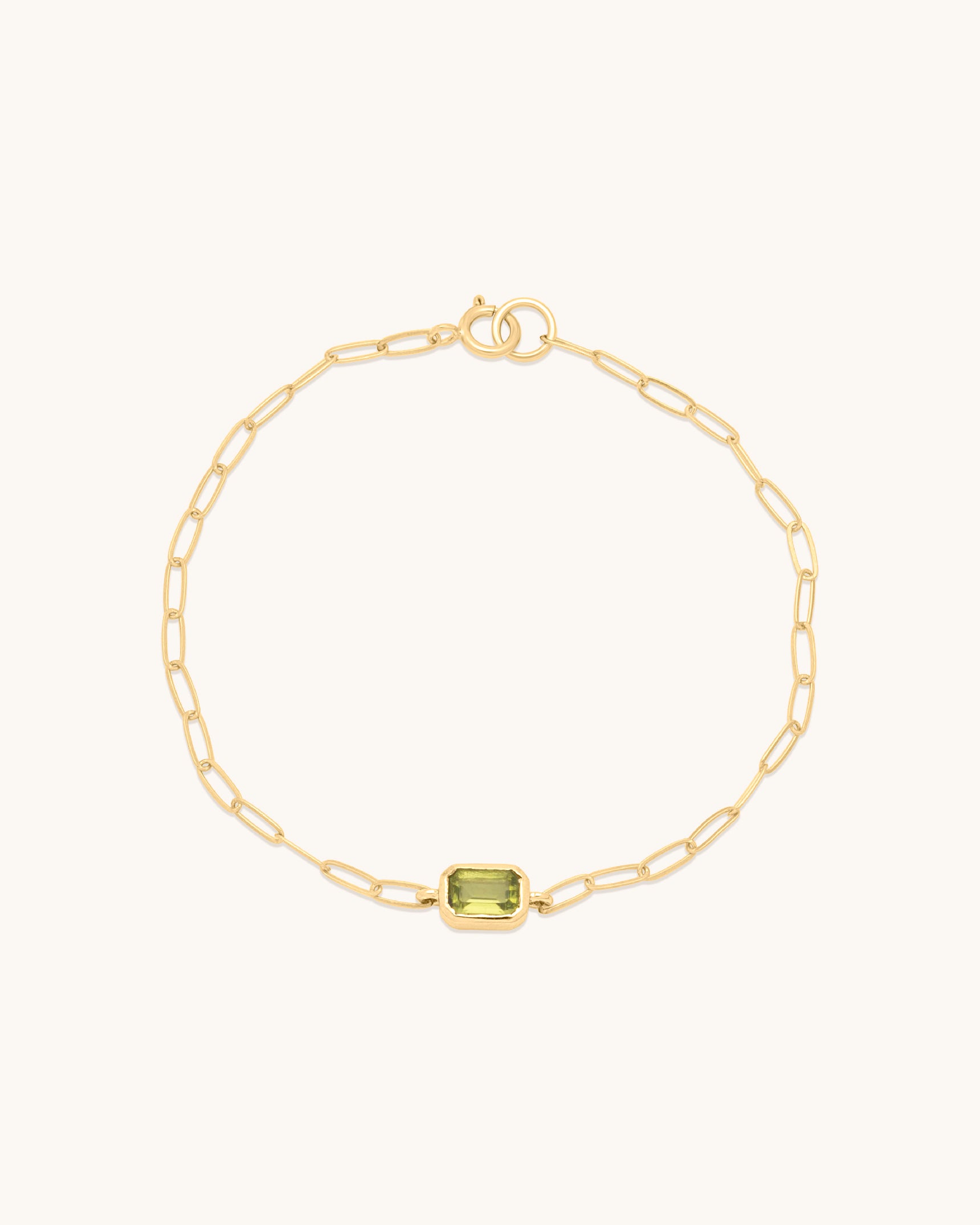 Emerald Cut Gemstone Bracelet
