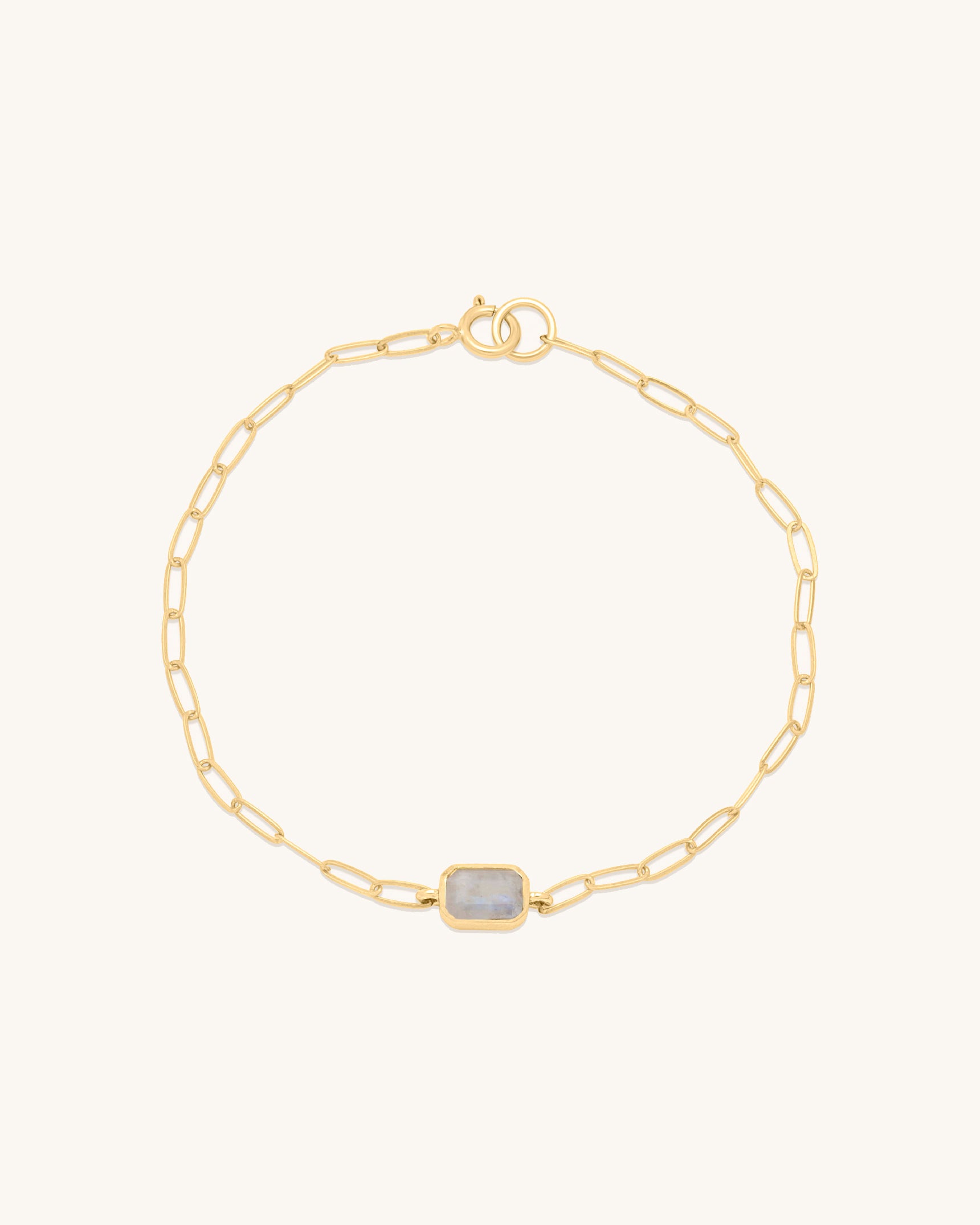 Emerald Cut Gemstone Bracelet