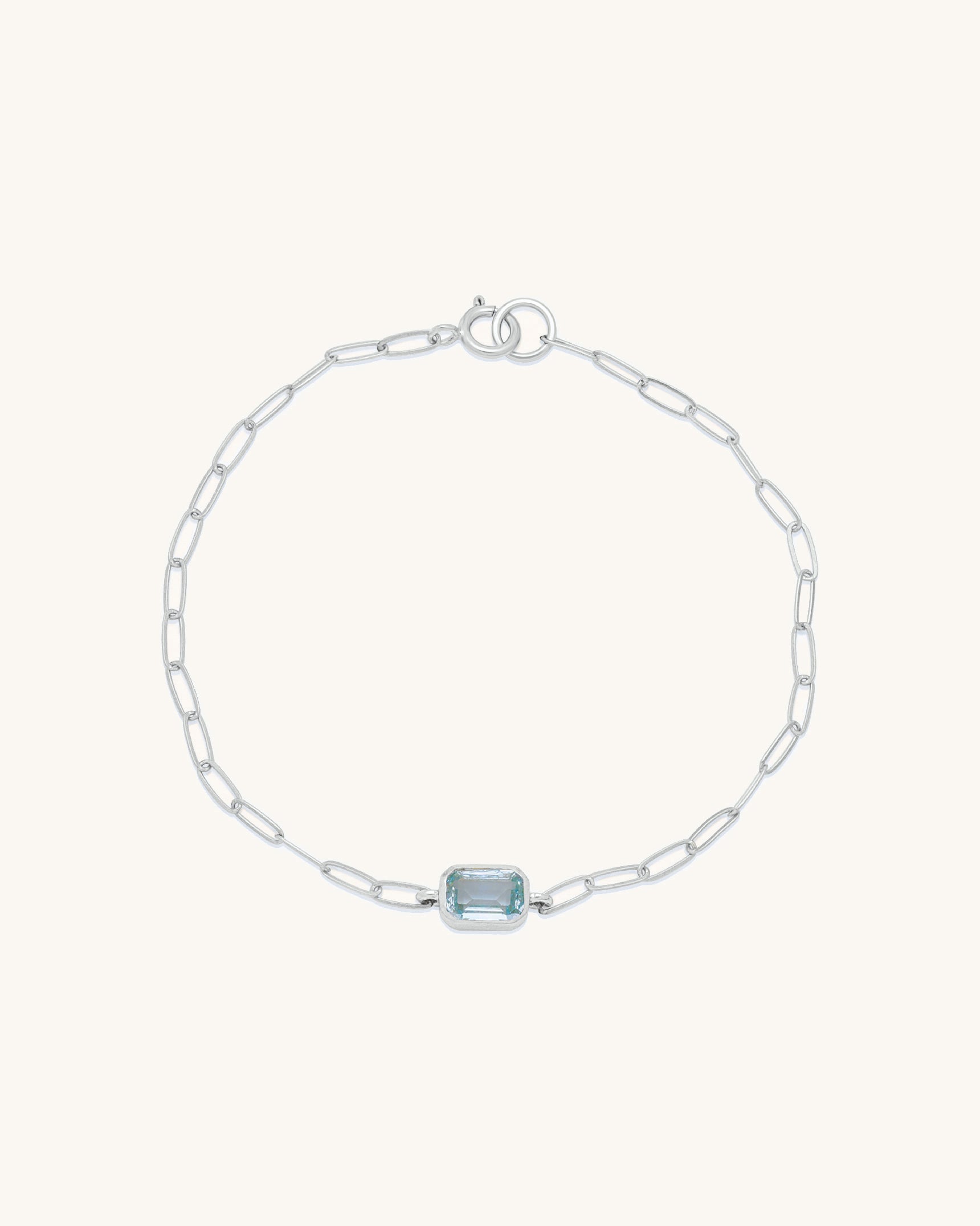 Emerald Cut Gemstone Bracelet