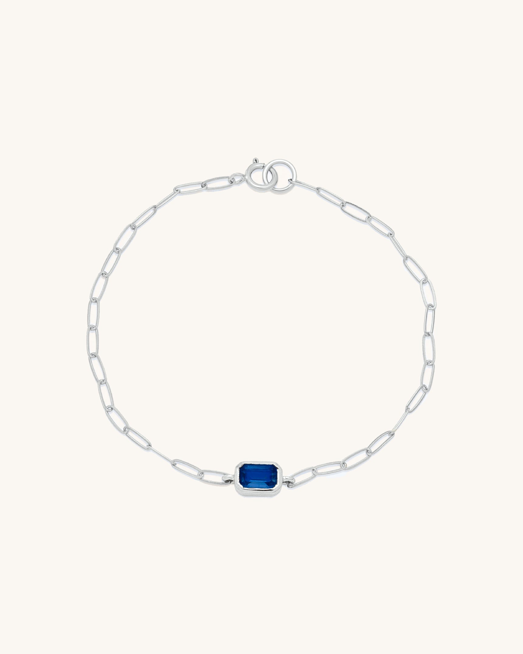 Emerald Cut Gemstone Bracelet