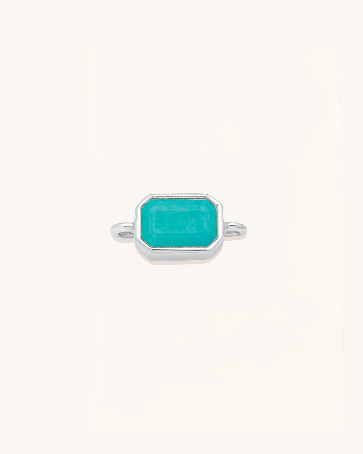 Emerald Cut Gemstone Connector