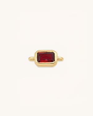 Emerald Cut Gemstone Connector