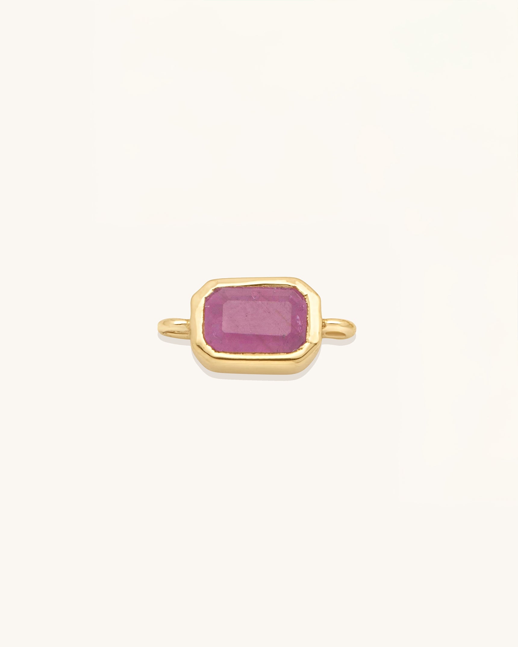 Emerald Cut Gemstone Connector