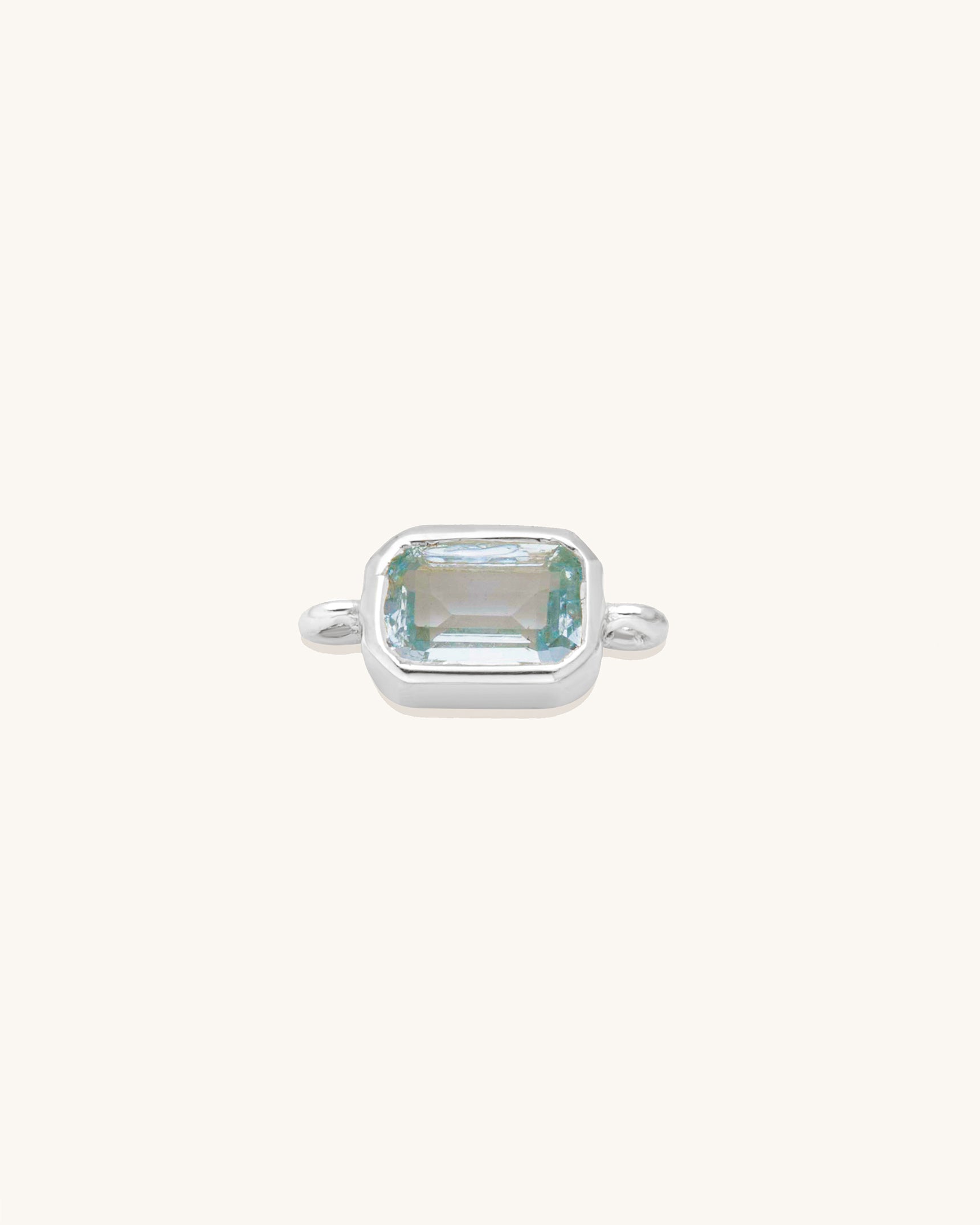 Emerald Cut Gemstone Connector