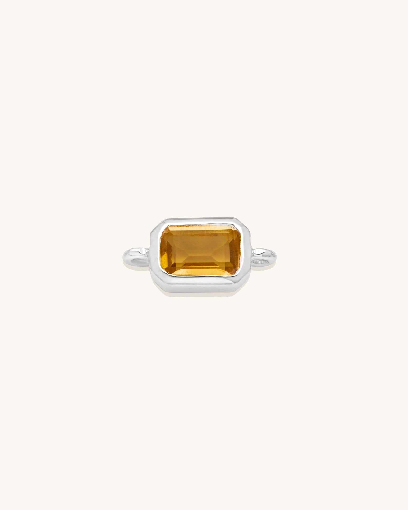 Emerald Cut Gemstone Connector