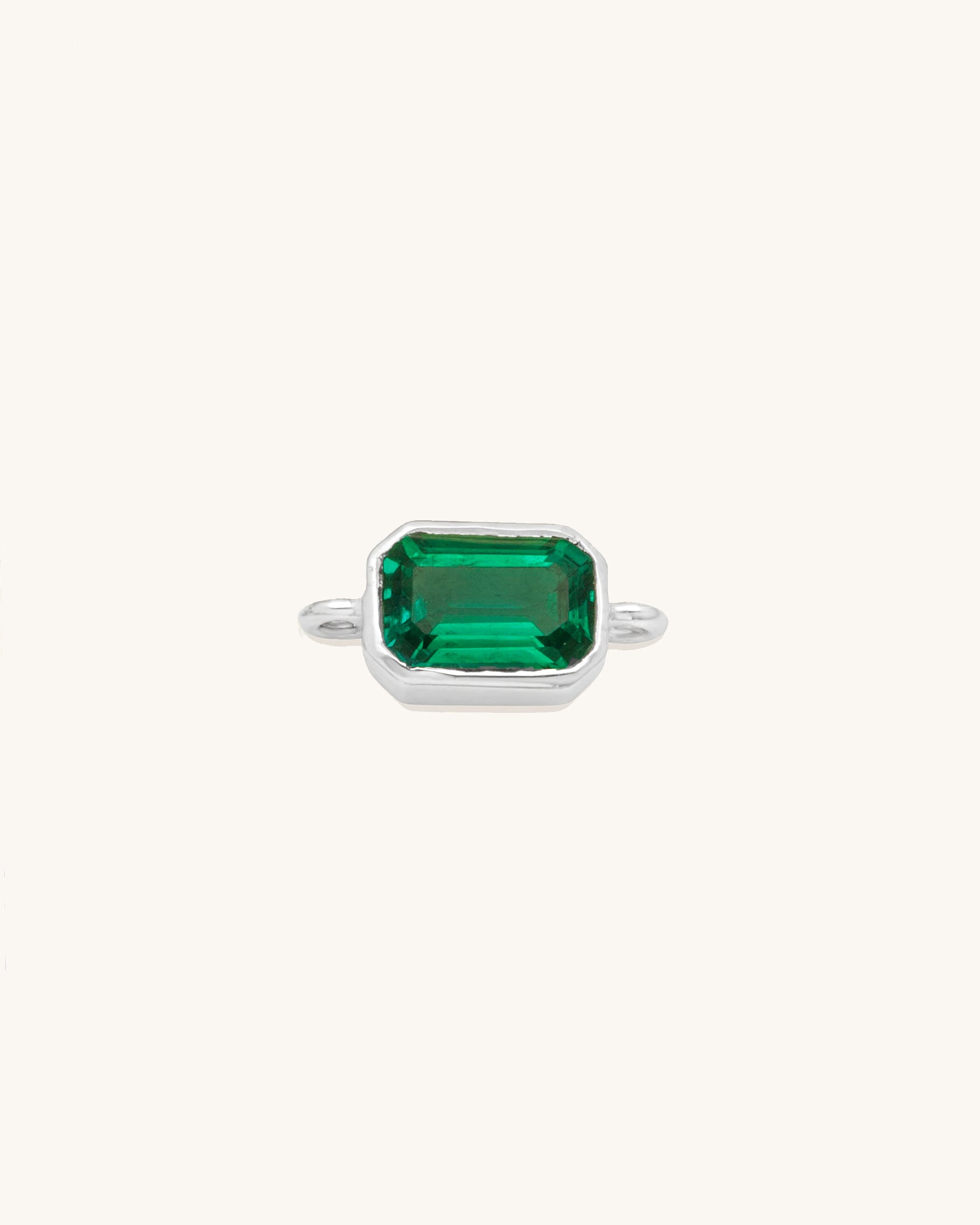 Emerald Cut Gemstone Connector