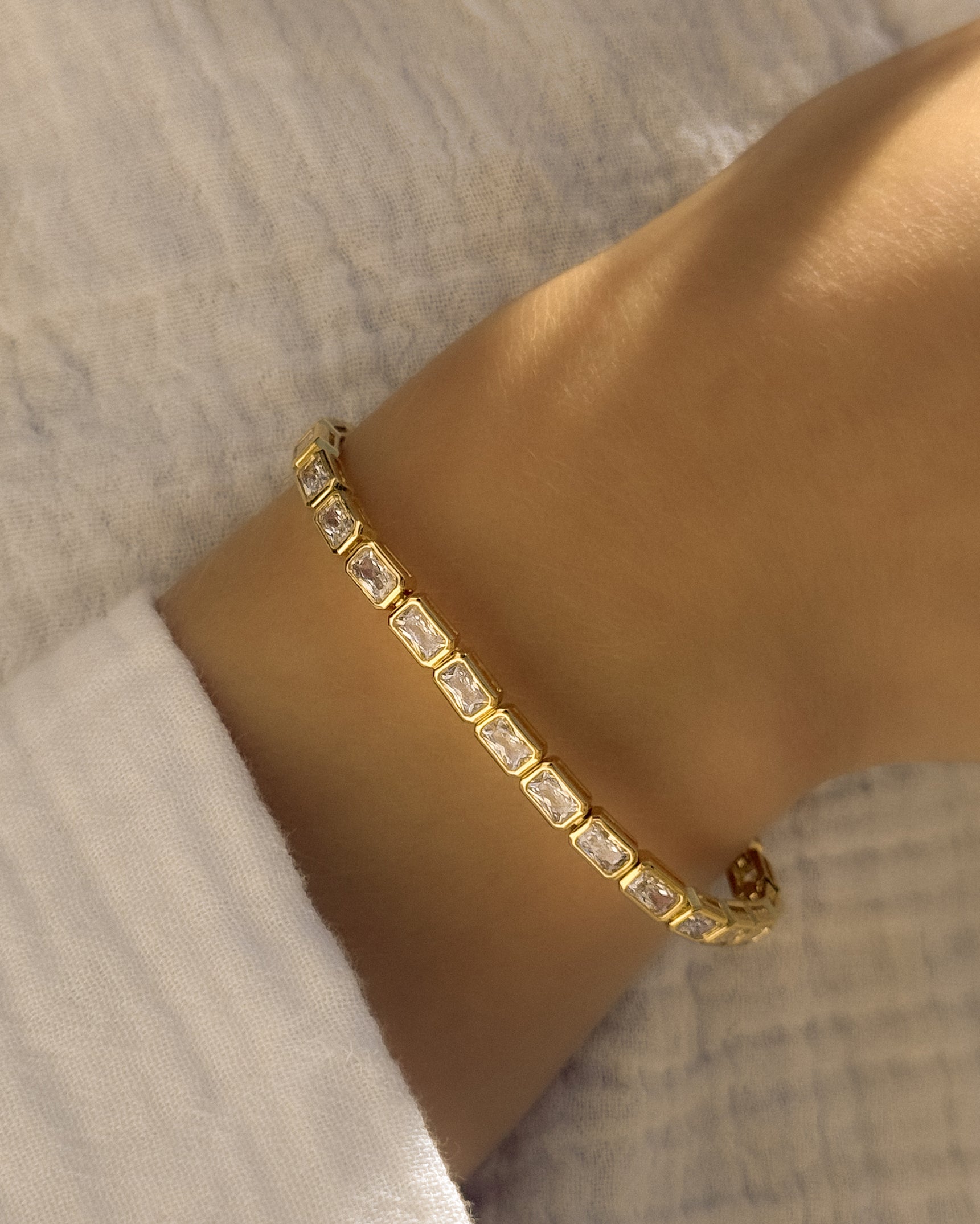 Emerald Cut Tennis Bracelet