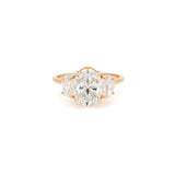 Epaulette Ring | 14K Gold & Moissanite