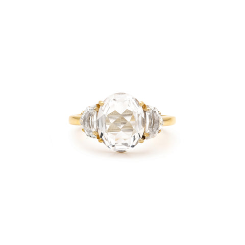 Epaulette Bold Ring | White Topaz