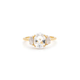 Epaulette Ring | White Topaz