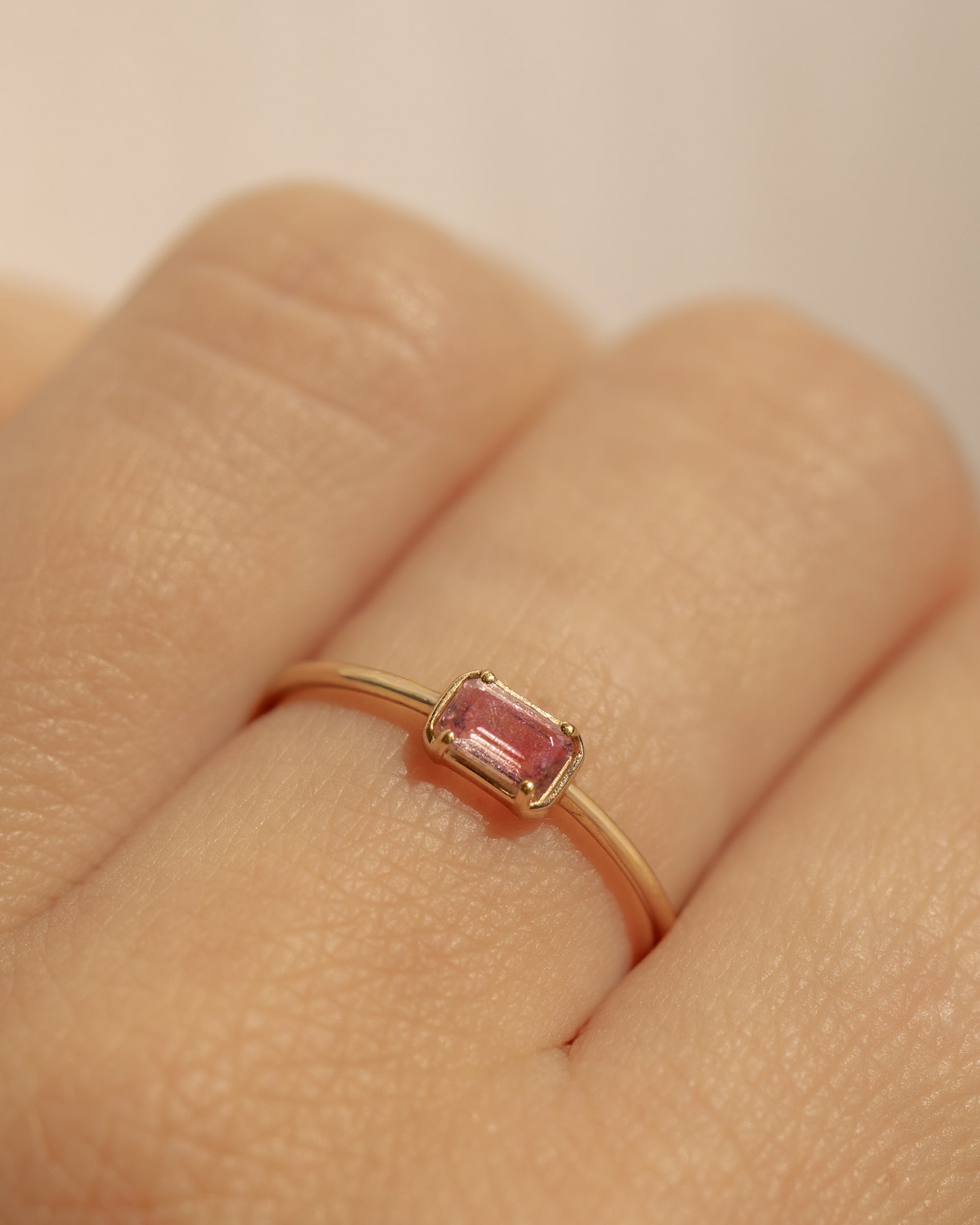 Esmé Pink Tourmaline 14K Ring