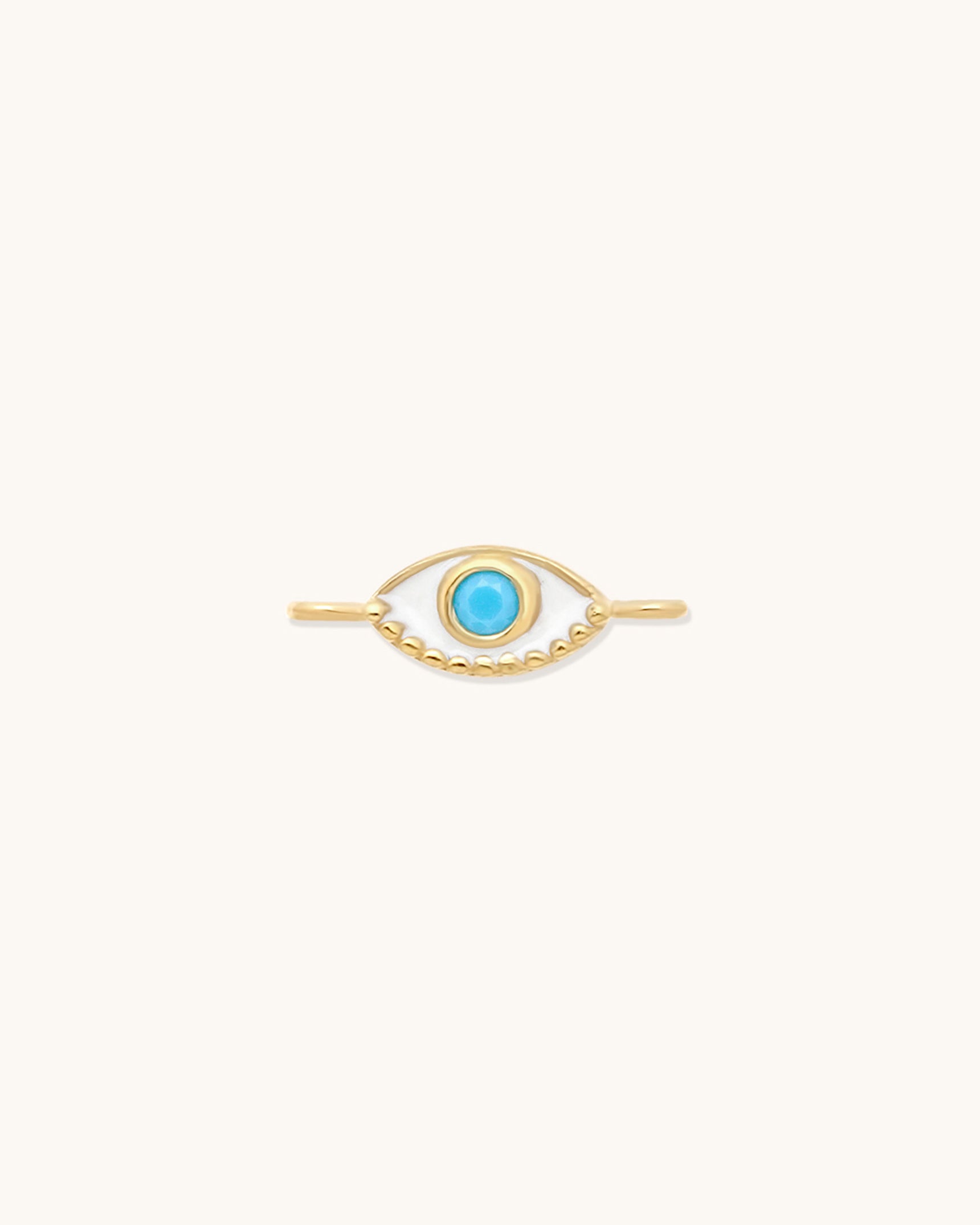 Evil Eye Enamel Connector