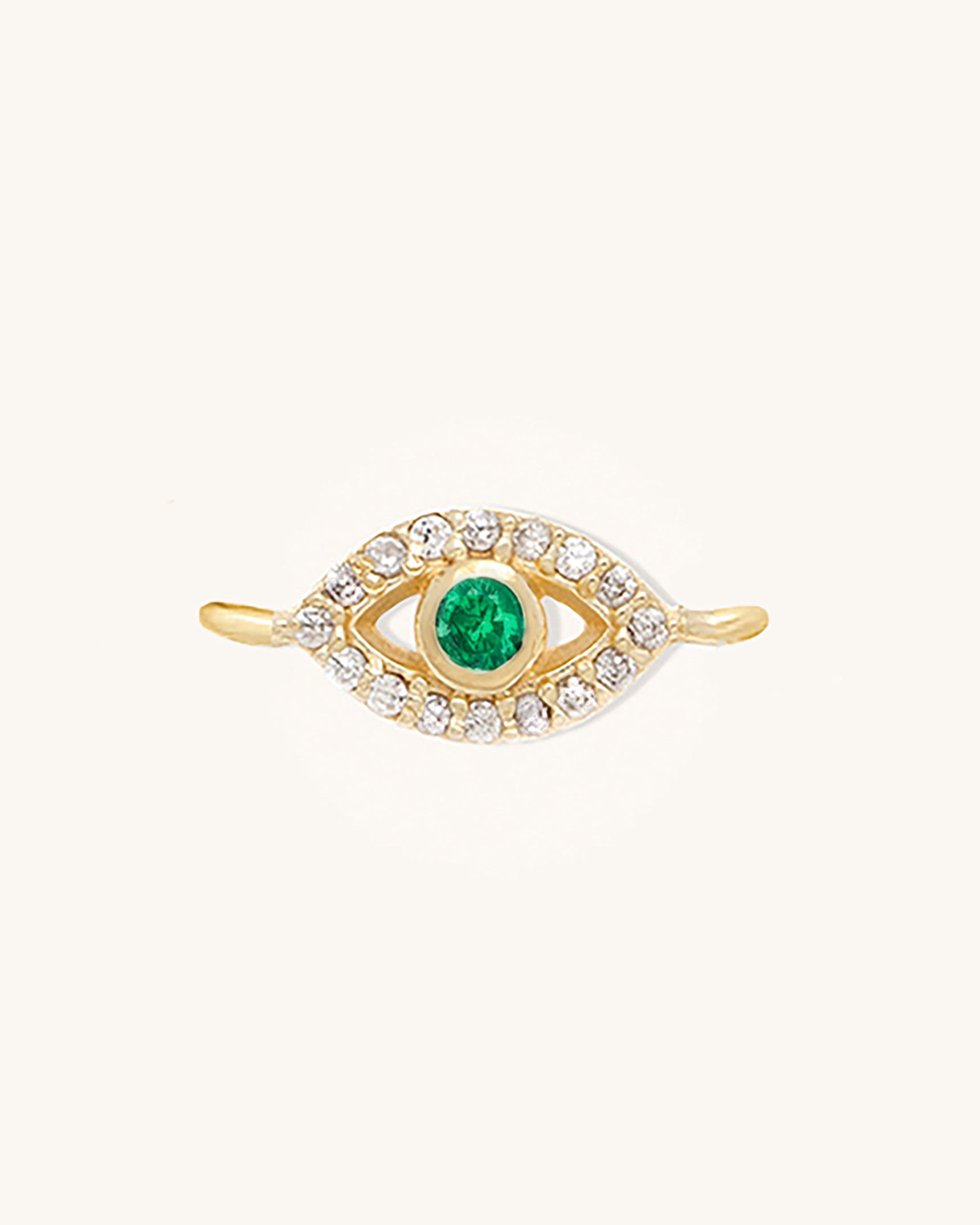 Evil Eye Emerald Connector