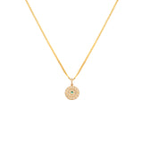 Evil Eye Medallion Necklace | Emerald