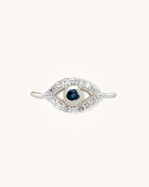 Evil Eye Sapphire Connector