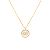 Evil Eye Sunburst Necklace | Quartz