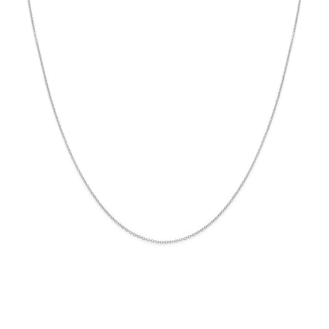 Extra Fine Cable Chain Necklace | Silver