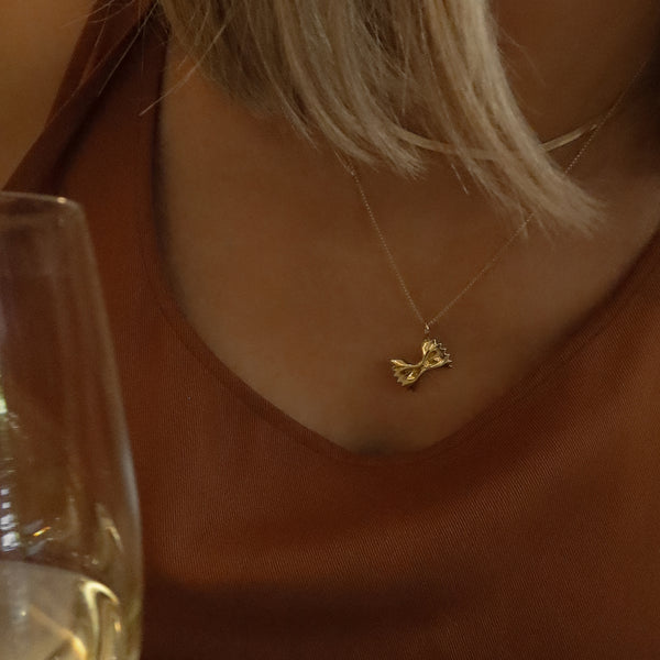 Farfalle Necklace | Gold