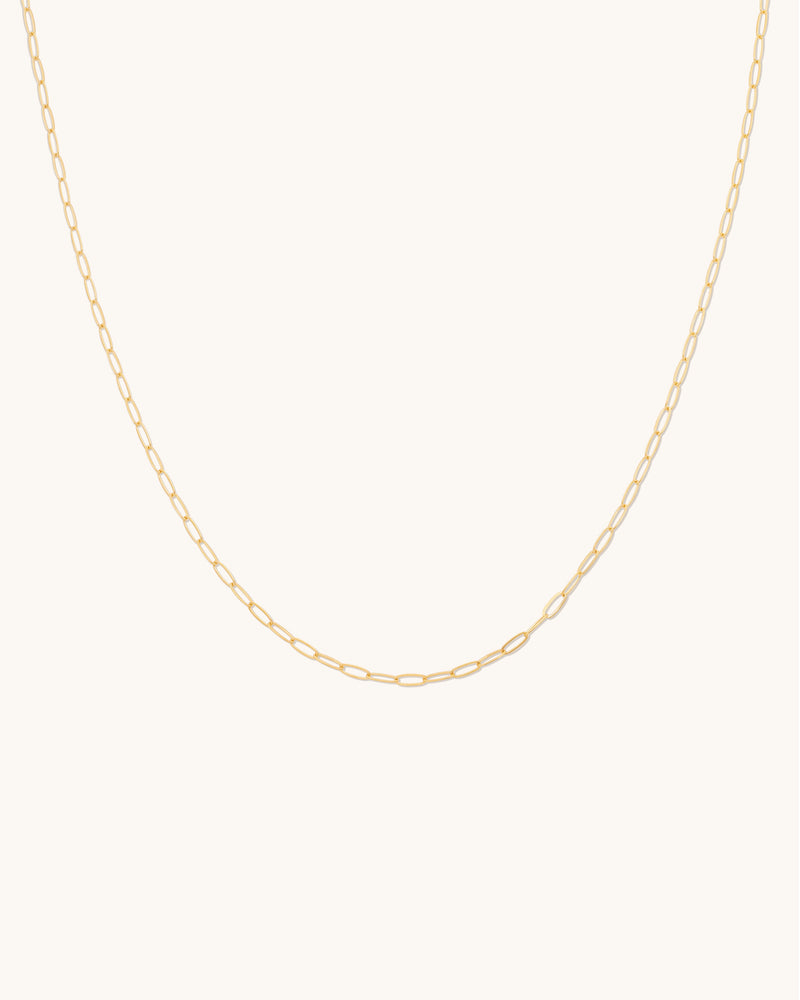 Flat Drawn Cable Chain Necklace