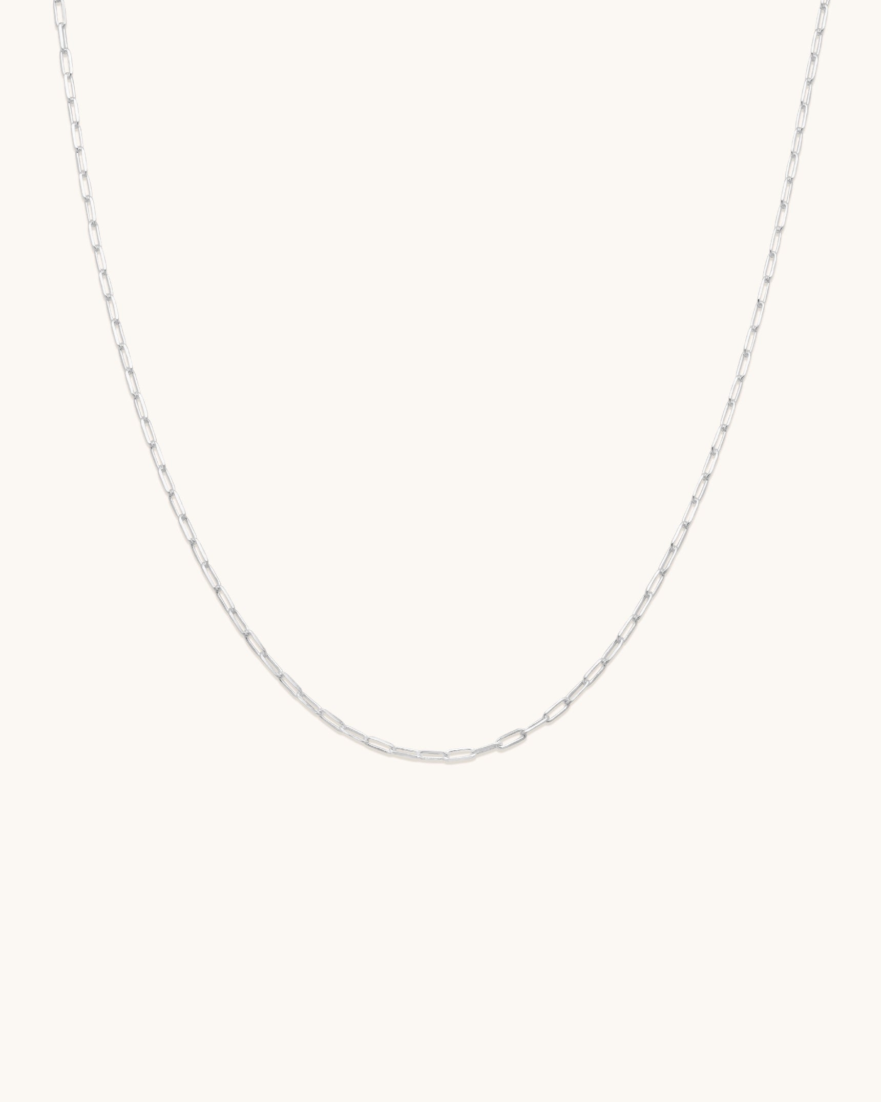 Flat Drawn Chain Necklace