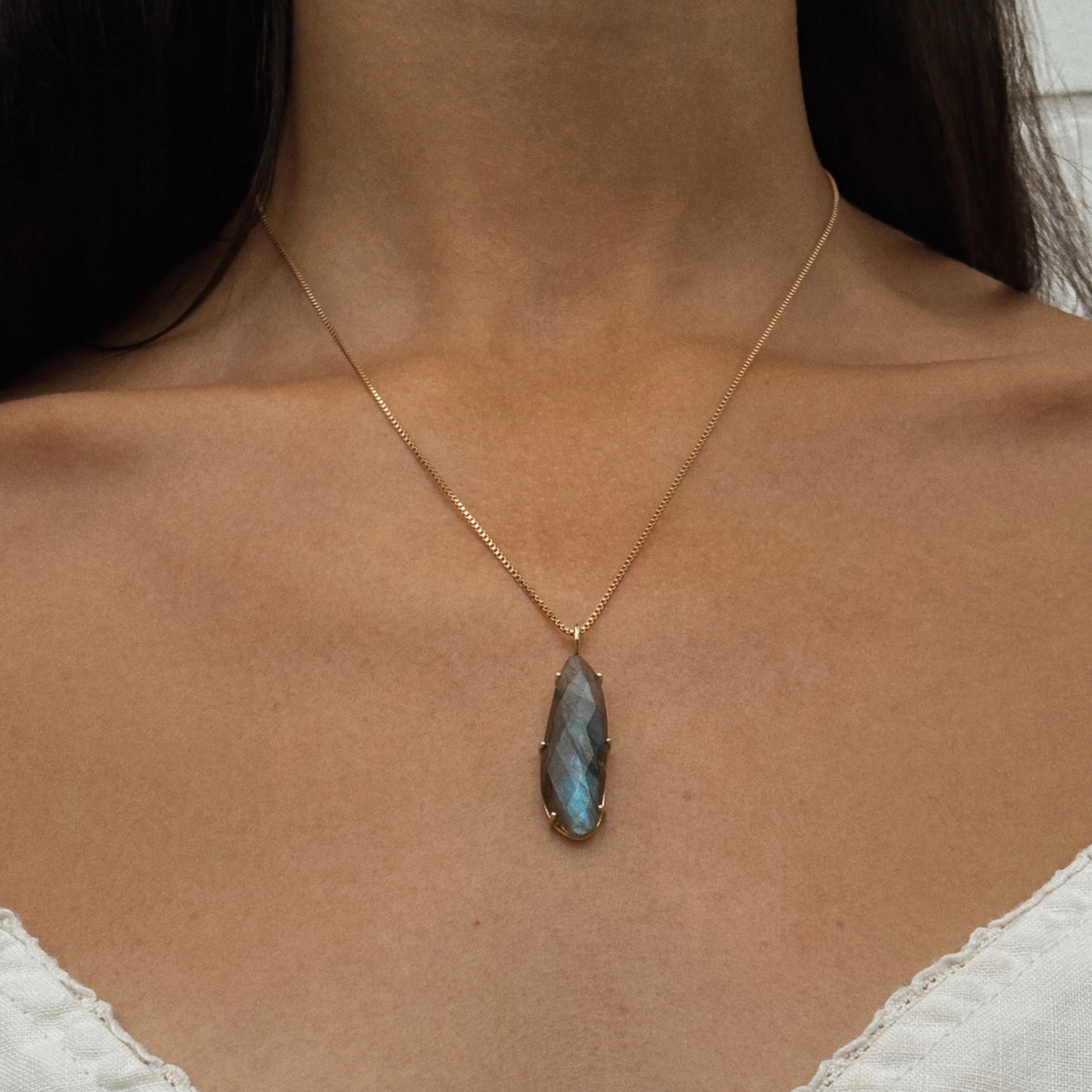 Freeform Labradorite Necklace